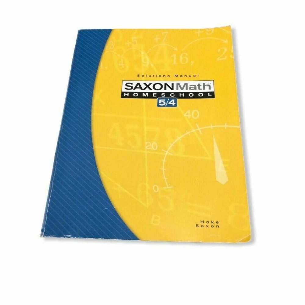 Math Homeschool Solutions Manual - Yellow and Blue